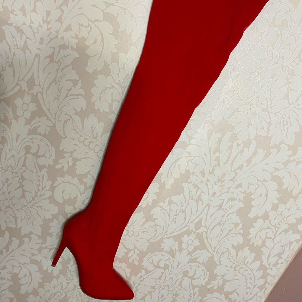 High tight Boots RED